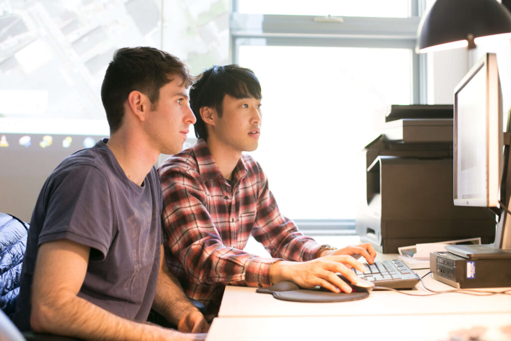 2 students at computer