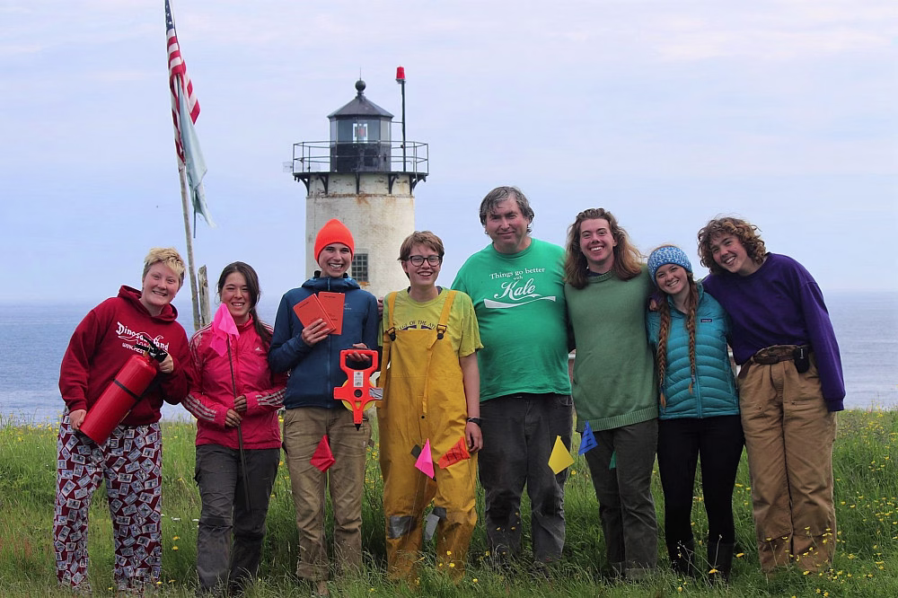 College of the Atlantic students and COA W.H. Drury Professor of Ecology/Natural History Dr. John...
