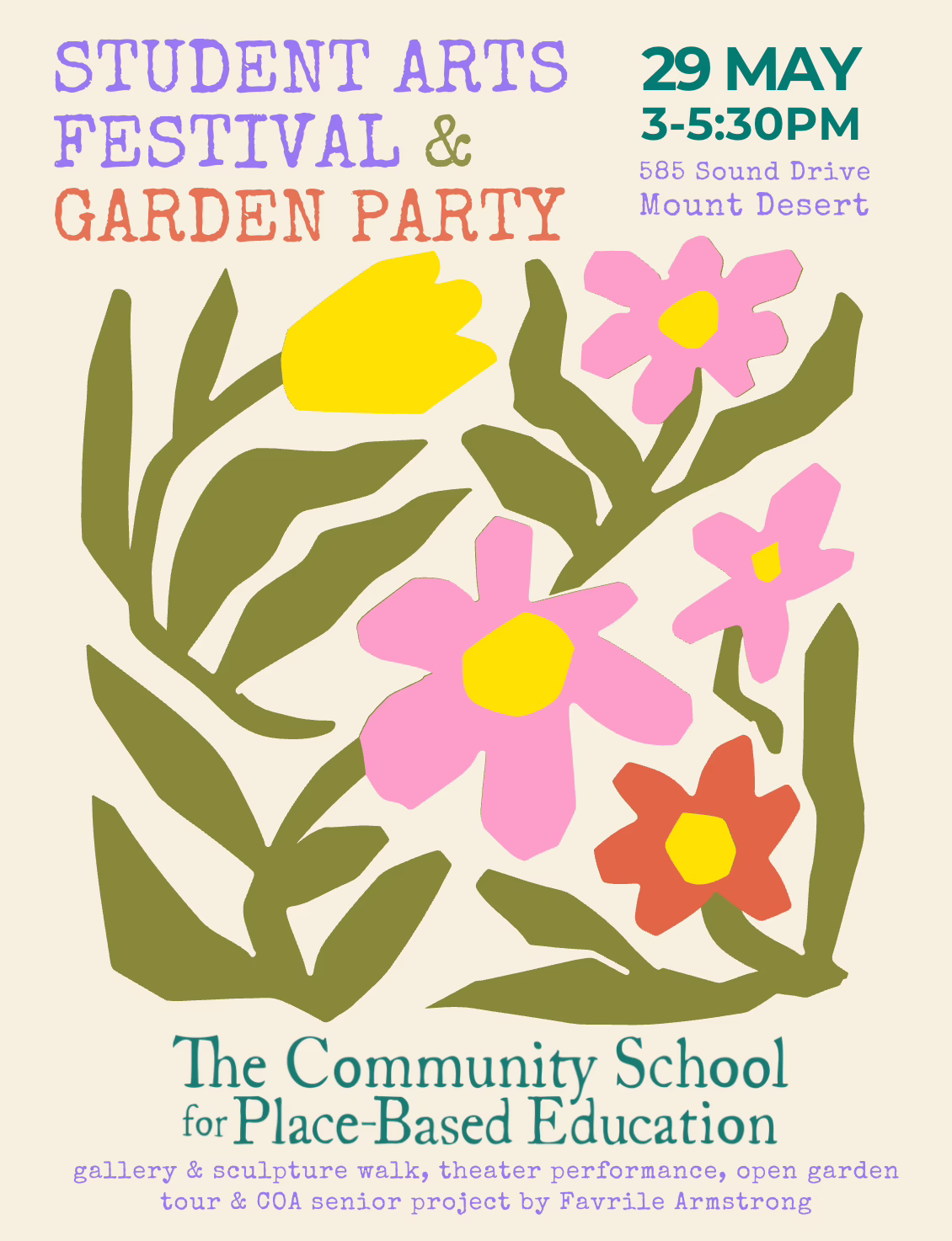 Student arts festival and garden party